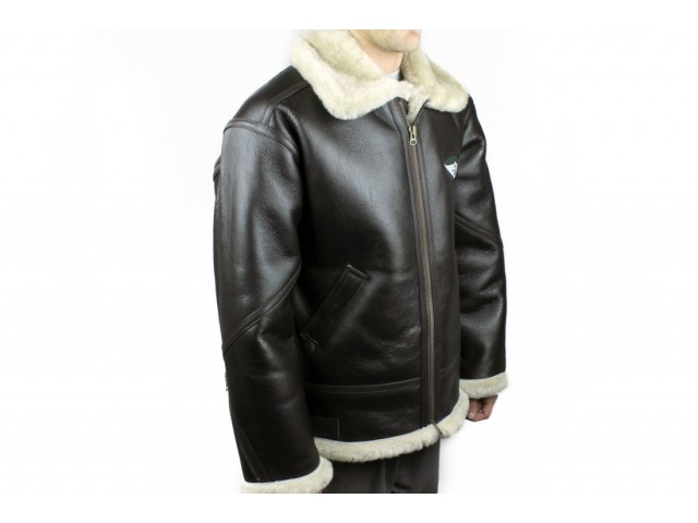 A0460 Morgan Leather / Sheepskin Flying Jacket 